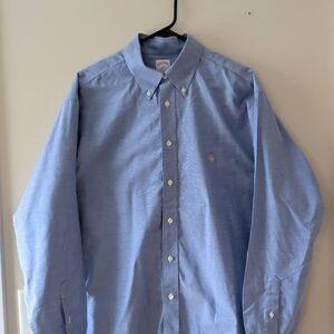 NEW Brooks Brothers Light Blue Button-Down Oxford Shirt Size L